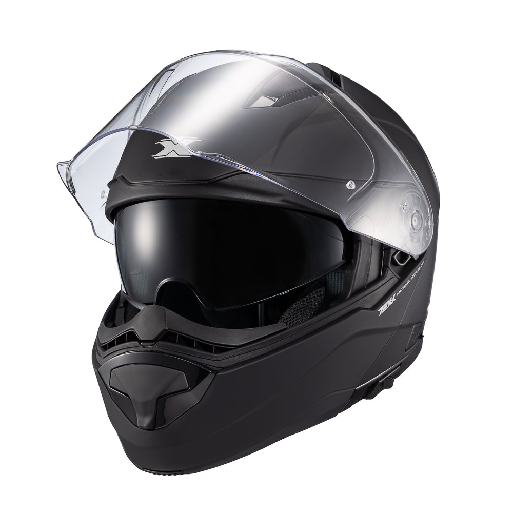 Capacete Texx Escamoteável Kratos Solid Preto Fosco – foto 6