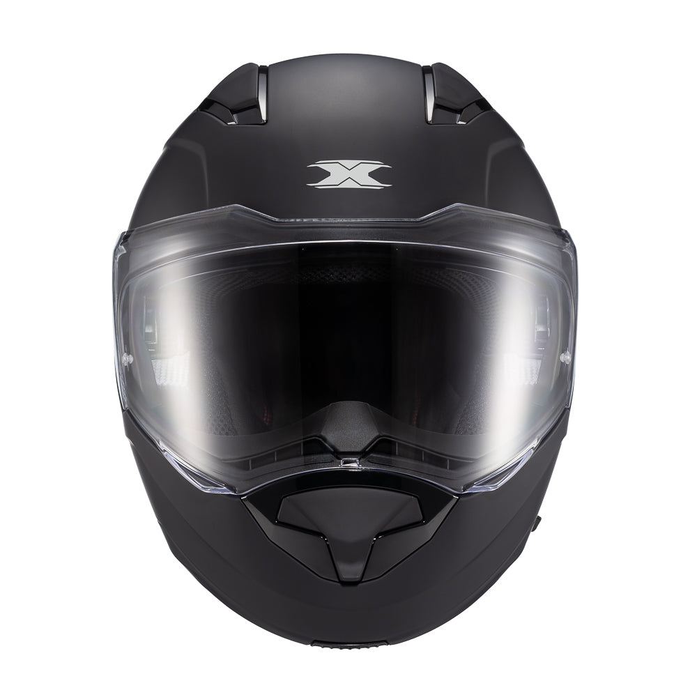Capacete Texx Escamoteável Kratos Solid Preto Fosco