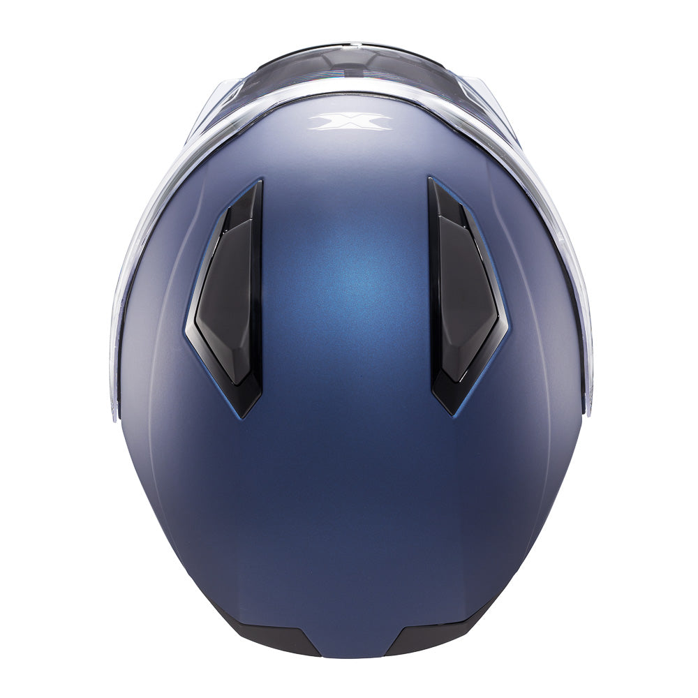 Capacete Texx Escamoteável Kratos Solid Azul Fosco – foto 9