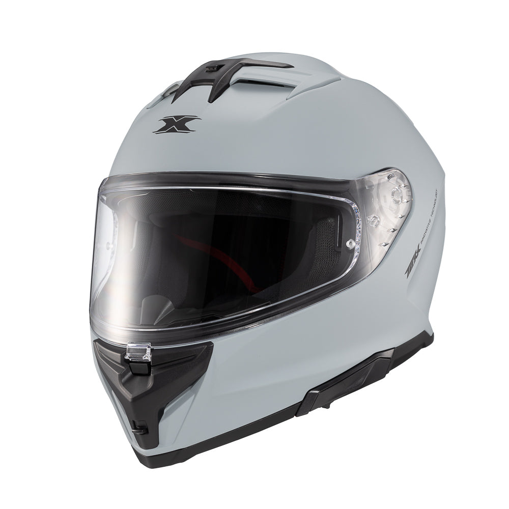 Capacete Texx Fecha Kaiman Solid Cinza Brilho – foto 5