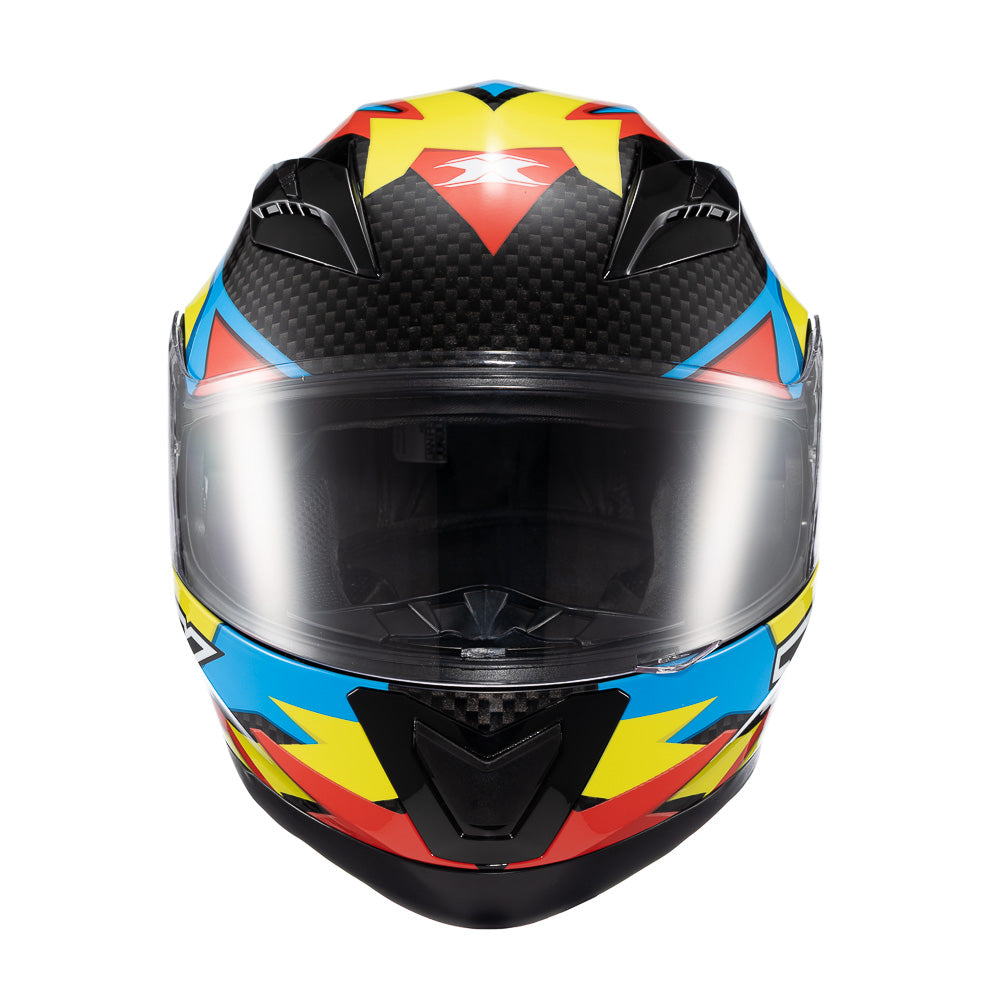 Capacete Texx Strike Ride Azul Verde Vermelho Preto Brilho – foto 8