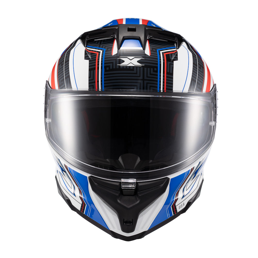 Capacete Texx Fechado Kaiman Flag USA Brilho – foto 1