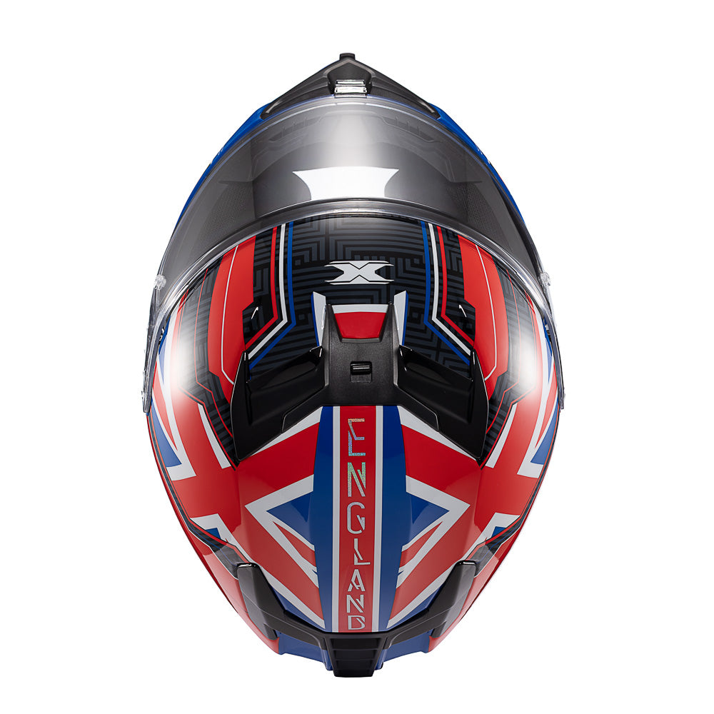 Capacete Texx Fechado Kaiman Flag UK Inglaterra Brilho – foto 7