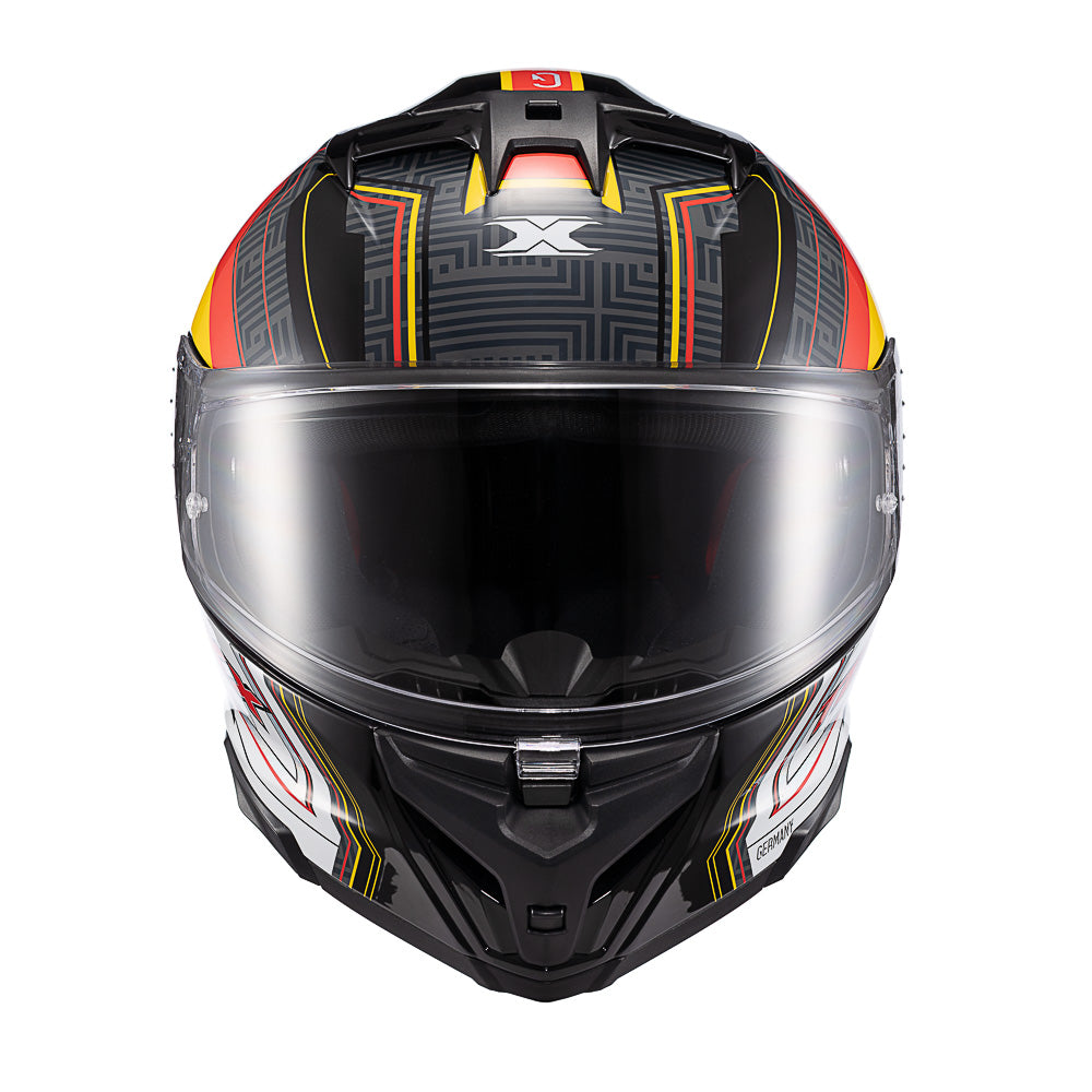 Capacete Texx Fechado Kaiman Flag Alemanha Brilho – foto 1