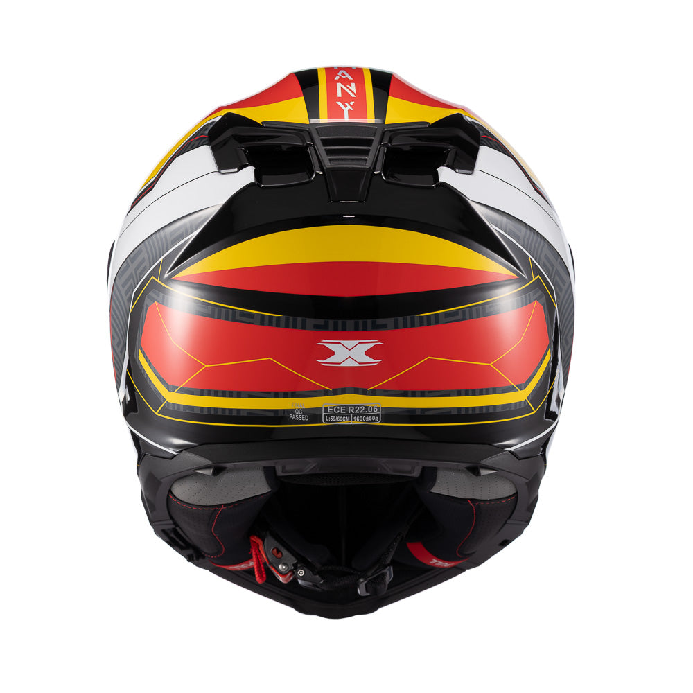 Capacete Texx Fechado Kaiman Flag Alemanha Brilho – foto 4