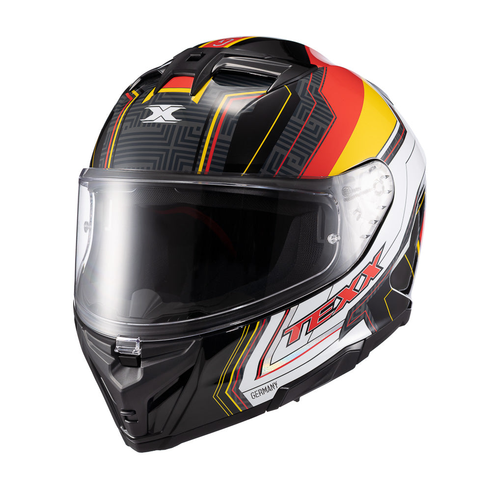 Capacete Texx Fechado Kaiman Flag Alemanha Brilho – foto 5