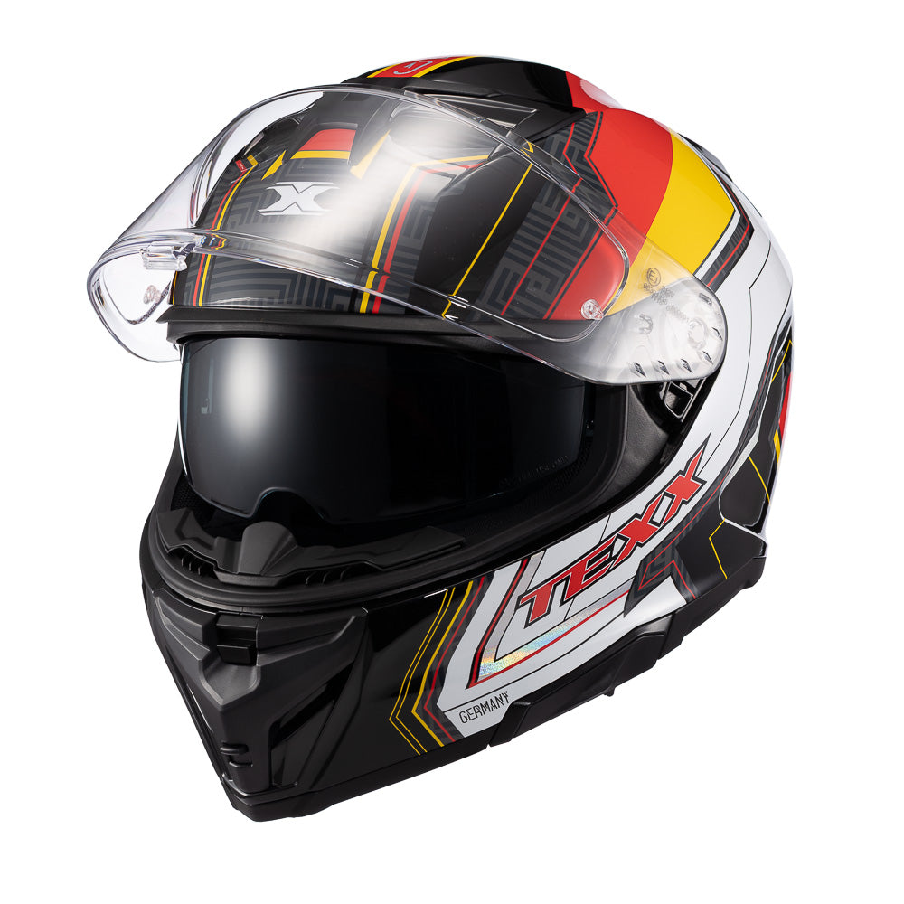 Capacete Texx Fechado Kaiman Flag Alemanha Brilho – foto 6