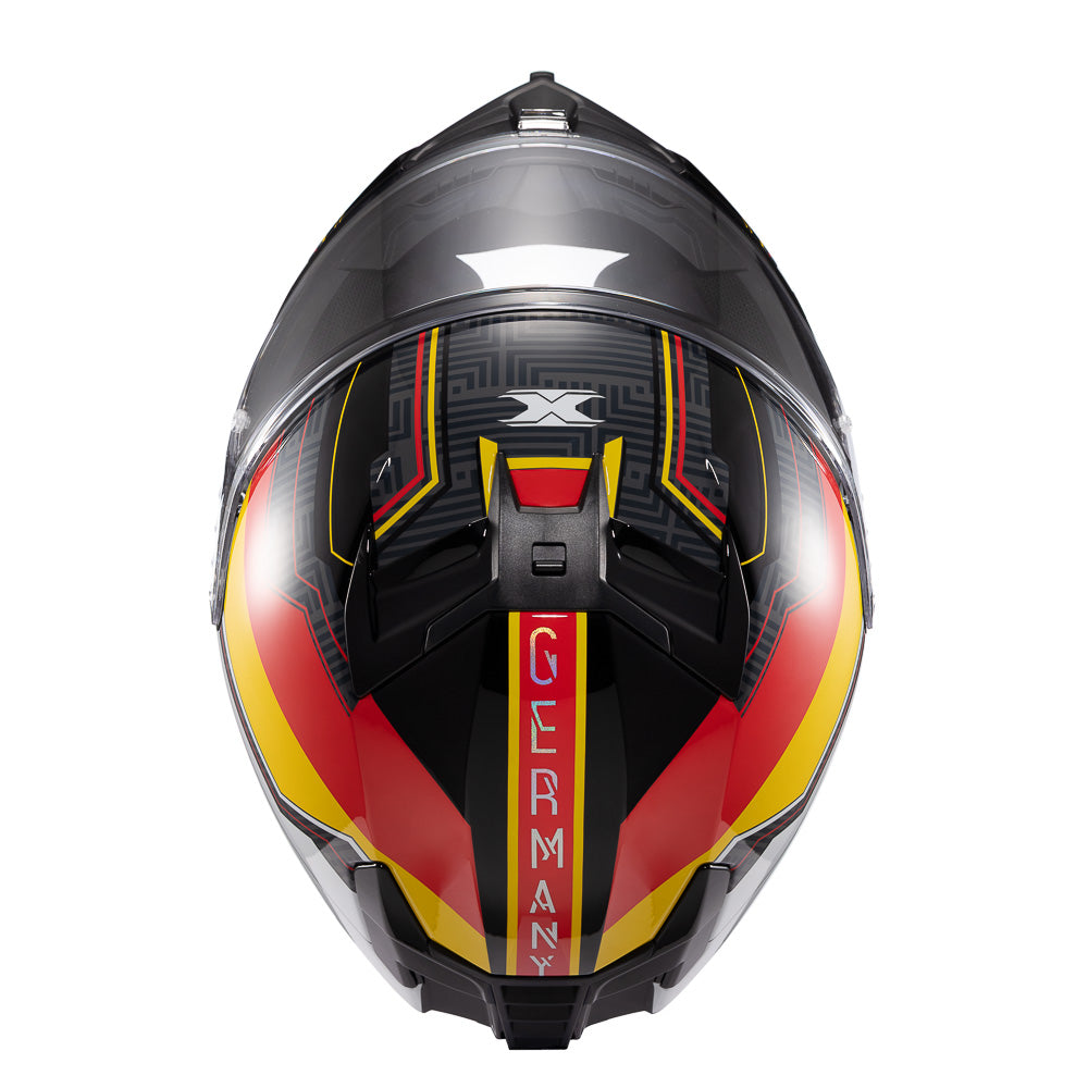 Capacete Texx Fechado Kaiman Flag Alemanha Brilho – foto 7