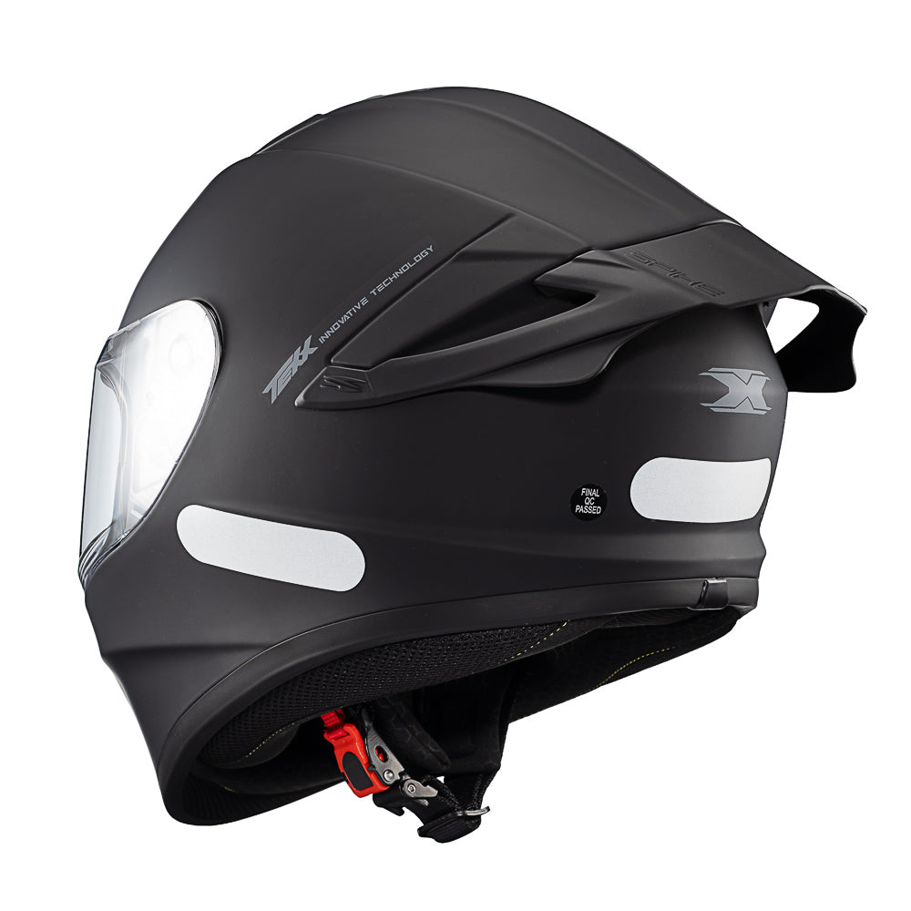Capacete Texx Fechado Spihe Sólido Preto – foto 3
