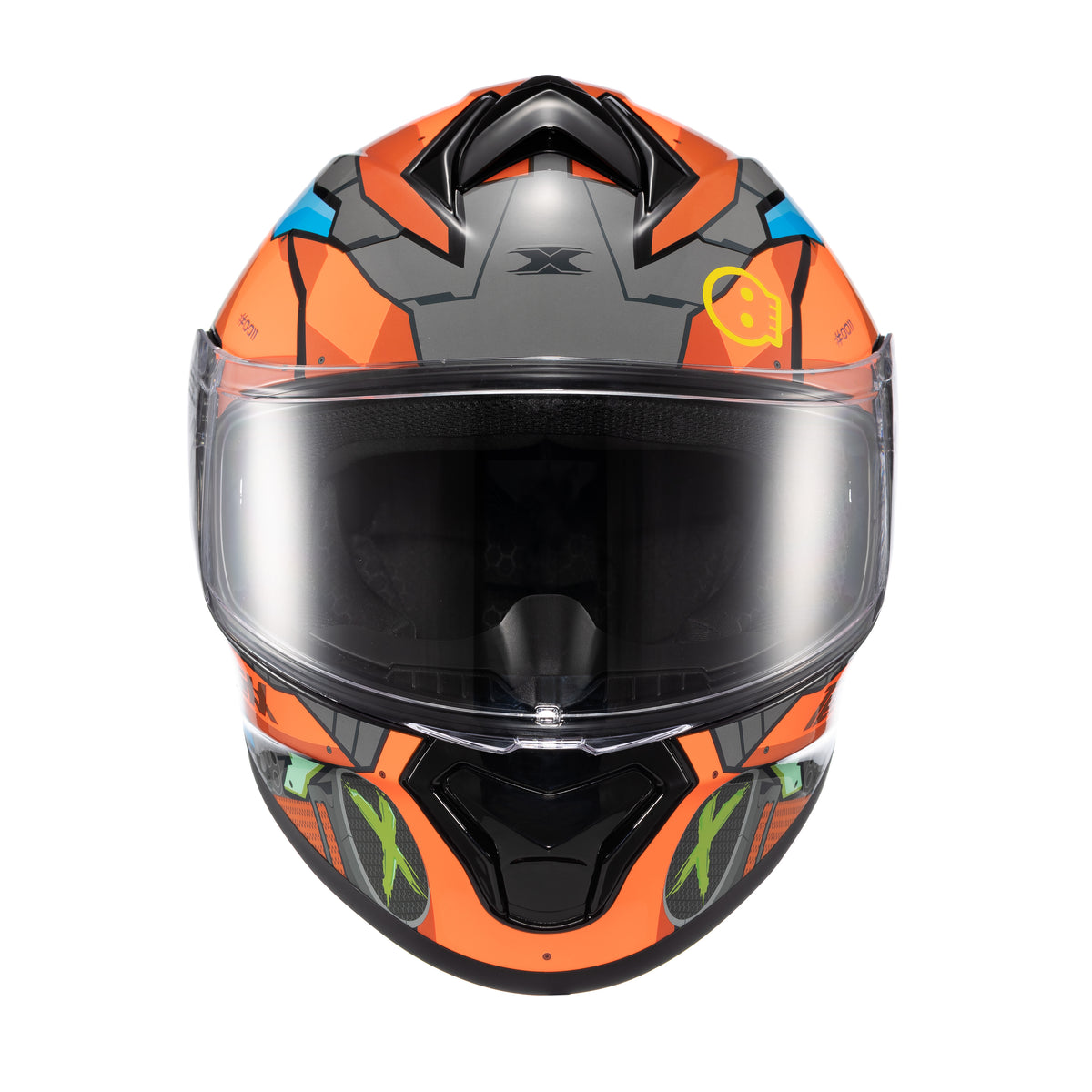 Capacete Texx Fechado Spihe Gear Vermelho Azul – foto 1
