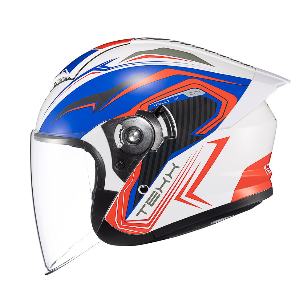 Capacete Texx Aberto Ugello V2 Nomade Branco Cinza
