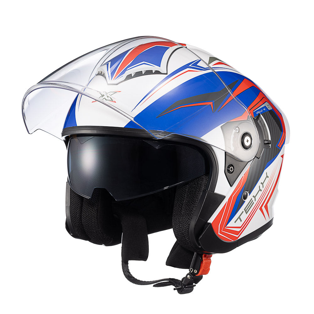Capacete Texx Aberto Ugello V2 Nomade Branco Cinza