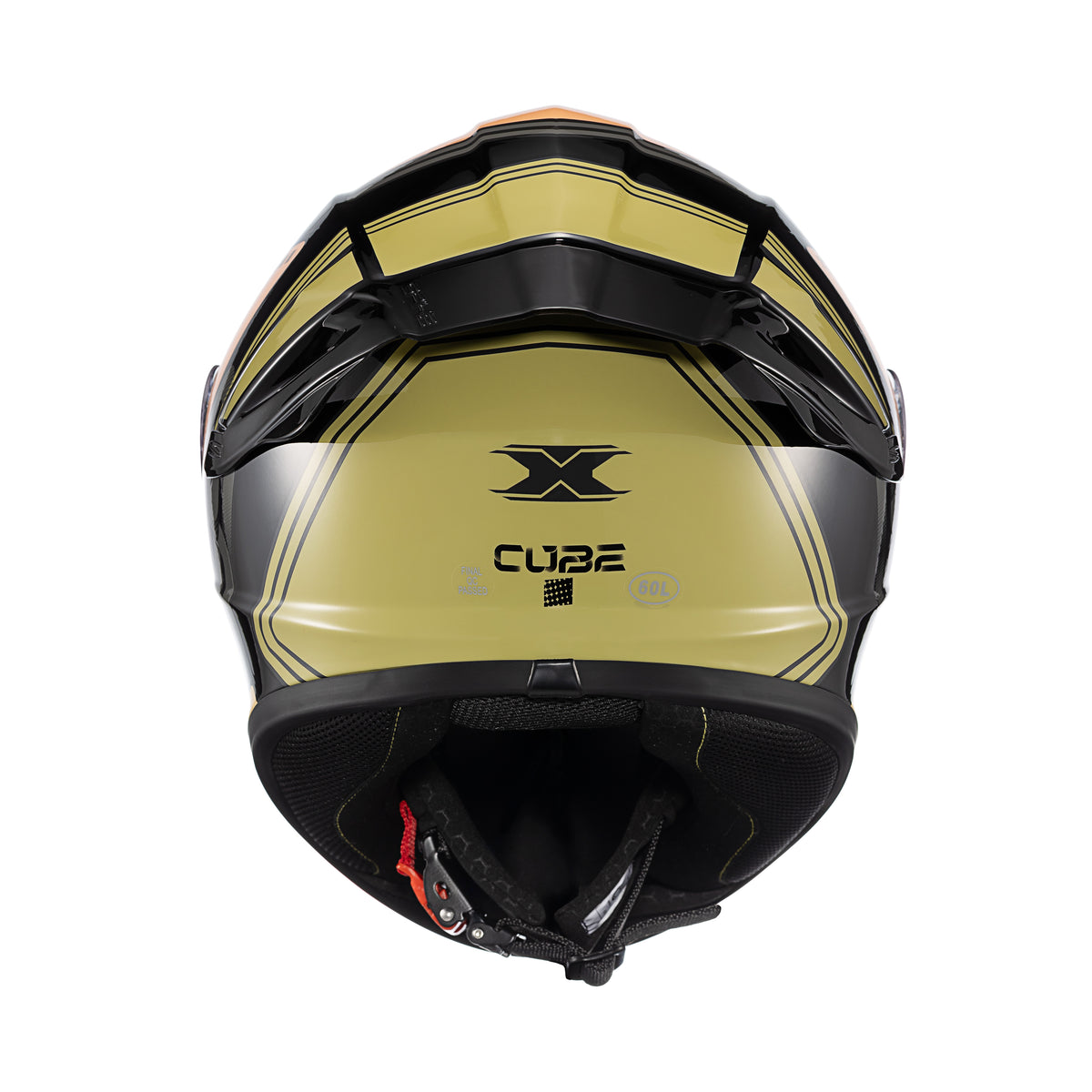 Capacete Texx Fechado Spihe Cube Laranja – foto 4