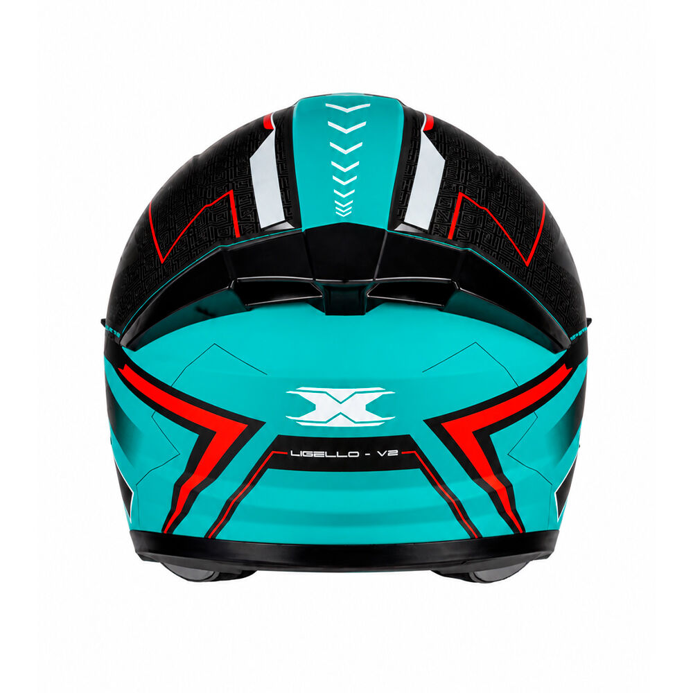 Capacete Texx Aberto Ugello V2 Atlas Preto e Azul Tiffany – foto 7