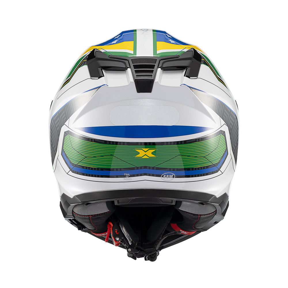 Capacete Texx Fechado Kaiman Flag Brasil Brilho – foto 4
