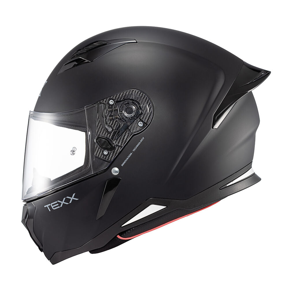 Capacete Texx Fechado Hunter Sólido Preto Fosco – foto 2