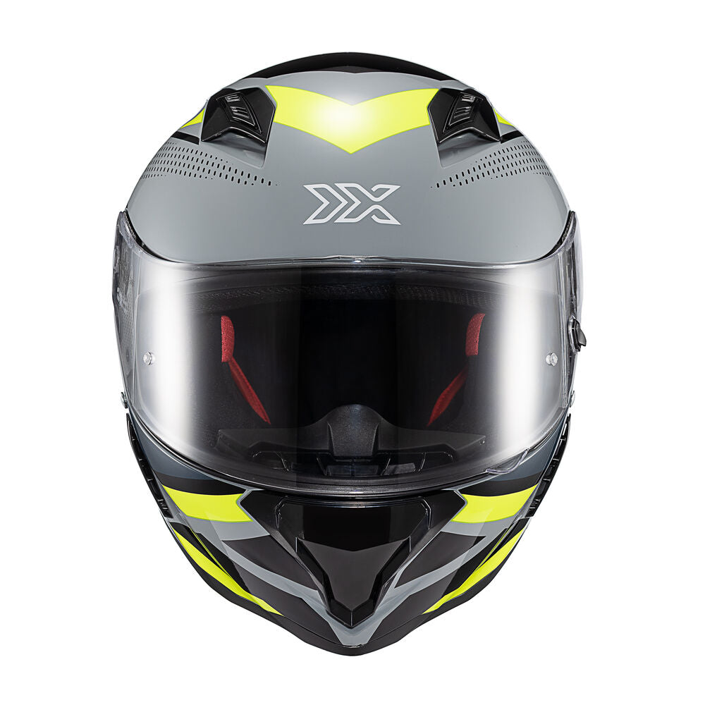 Capacete Texx Fechado Hunter Ark Preto Verde e Cinza Brilho – foto 8