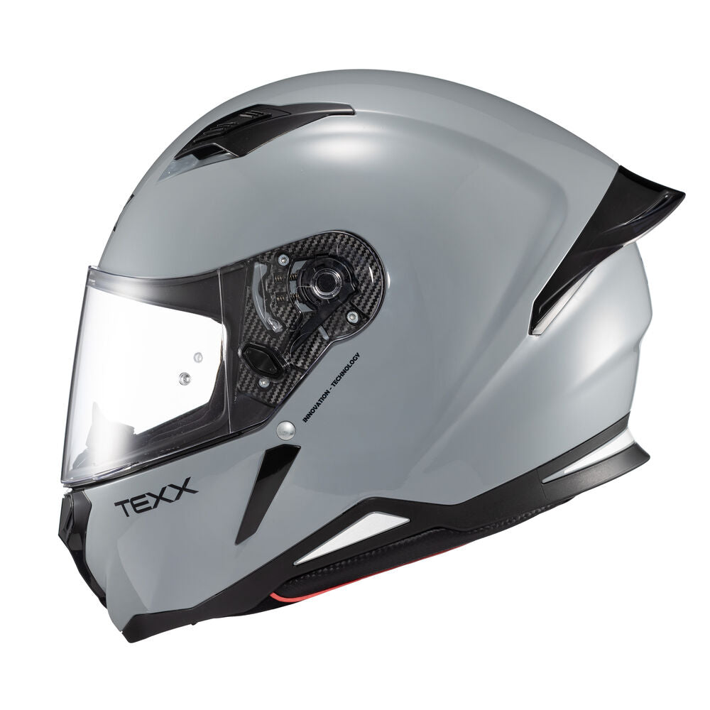 Capacete Texx Fechado Hunter Sólido Nardo Grey Brilho – foto 9