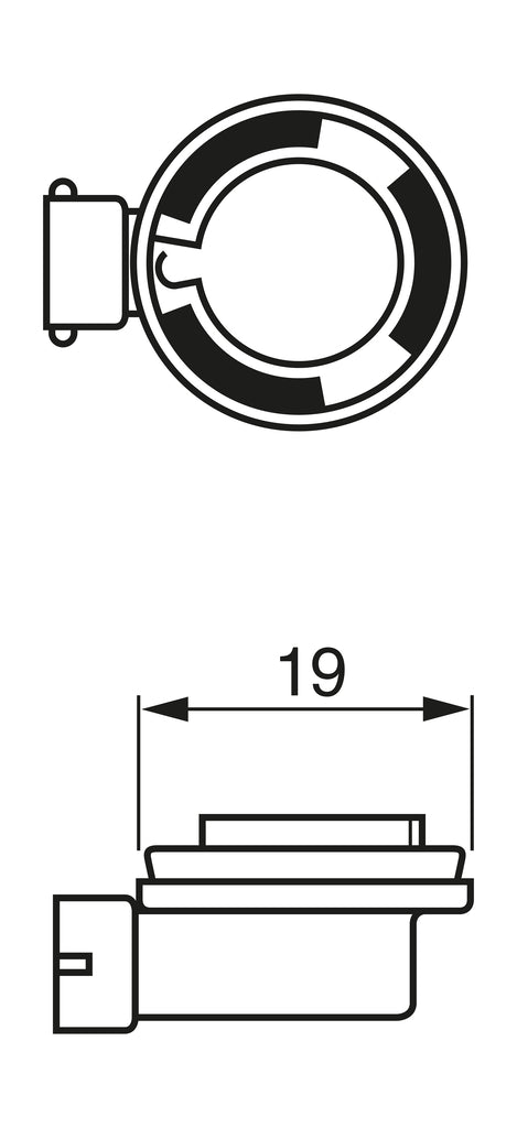 Lâmpada H11 12v 55w Gigalight Plus 120 Bosch 1987301133 Subaru Forester/XV/Wrx Sti/Wrx/Outback/Impreza, Porsche Boxster/Cayman/911