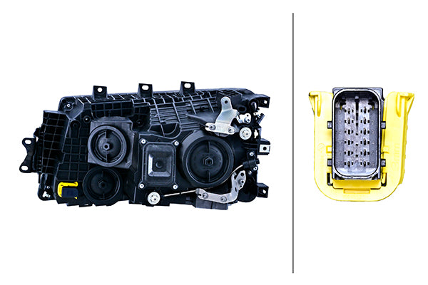 Farol Principal Scania Serie 6 Lado Direito Hella 1EH014541061 Scania G 480/P 250/G 500/G 340/R 440/P 400/R 500/R 450/R 410/G 410/G 440/G 450/P 360