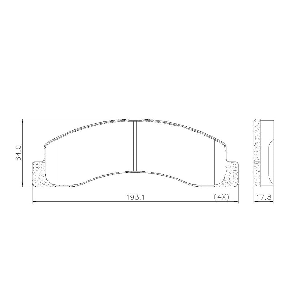 Pastilha de Freio Dianteira/Traseira Fras-le PD/62 PD/963 Ford F-350/F-250/F-4000