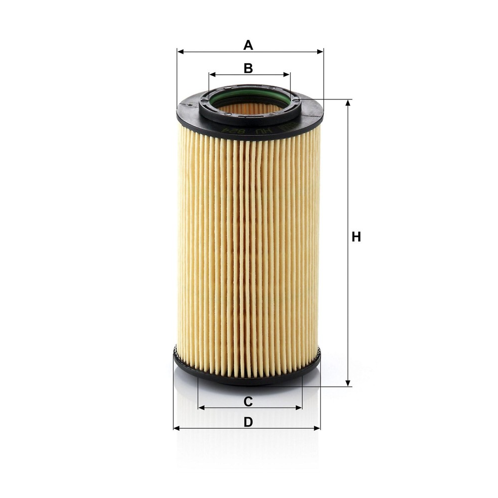 Elemento Filtrante Óleo Lubrificante Mann-filter HU824X Hyundai Vera Cruz/Azera, Kia Carnival/Opirus