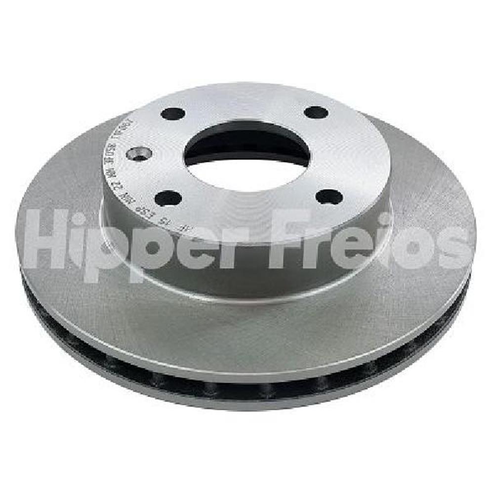 Disco de Freio Ventilado Sem Cubo Dianteiro Hipper Freios HF 15 Caixa com 2 Ford Escort/Verona, VW Apollo