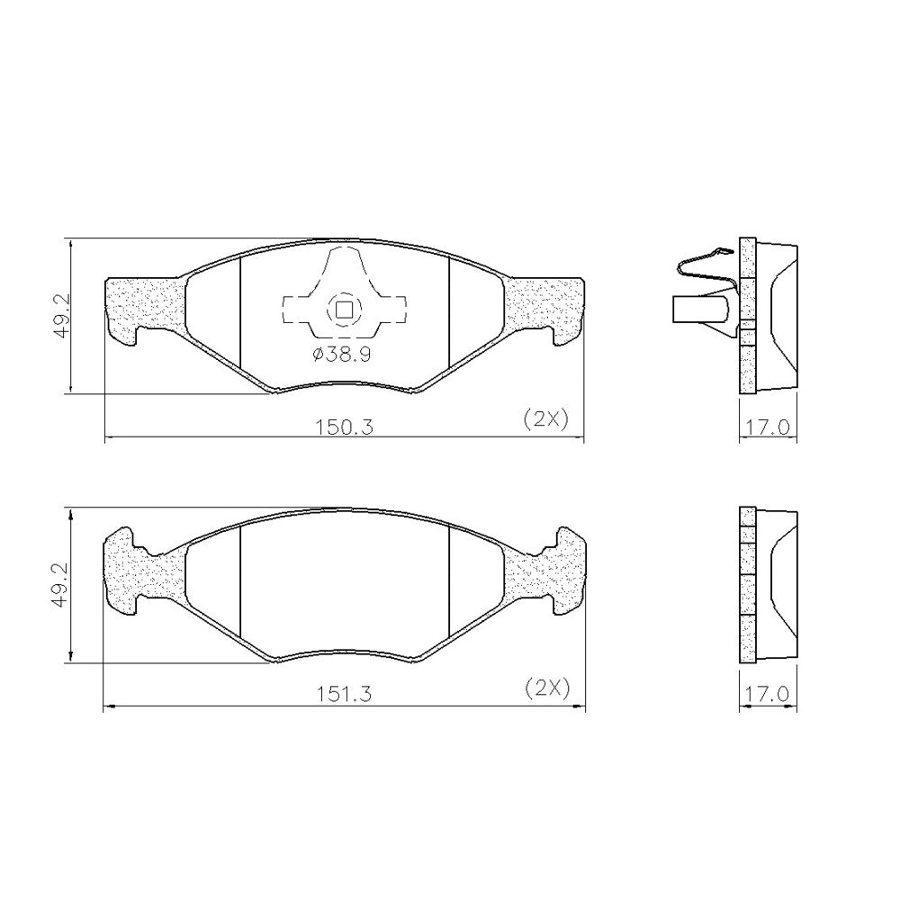 Pastilha de Freio Fras-le PD/2239 Fiat Mobi