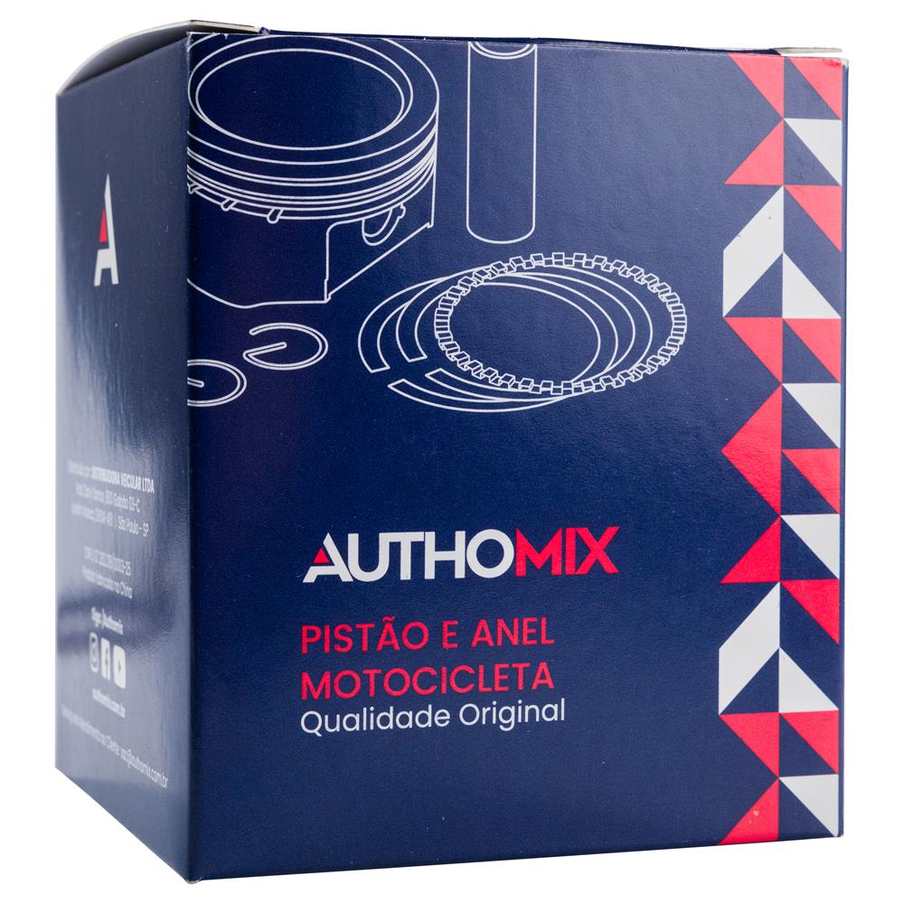 Pistão e Anel Authomix PA79350-STD Honda CG 125 Cargo/CG 125 Fan/CG 125i Cargo/CG 125i Fan