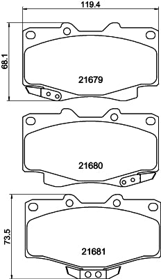 Pastilha de Freio Cobreq N-844 Toyota Hilux/Hilux SW4