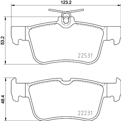 Pastilha de Freio Traseira Cobreq N-2115 Ford Fusion/Edge