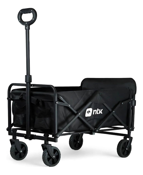 Carrinho Dobrável Transport P Camping 67cm 80kg Preto Ntk