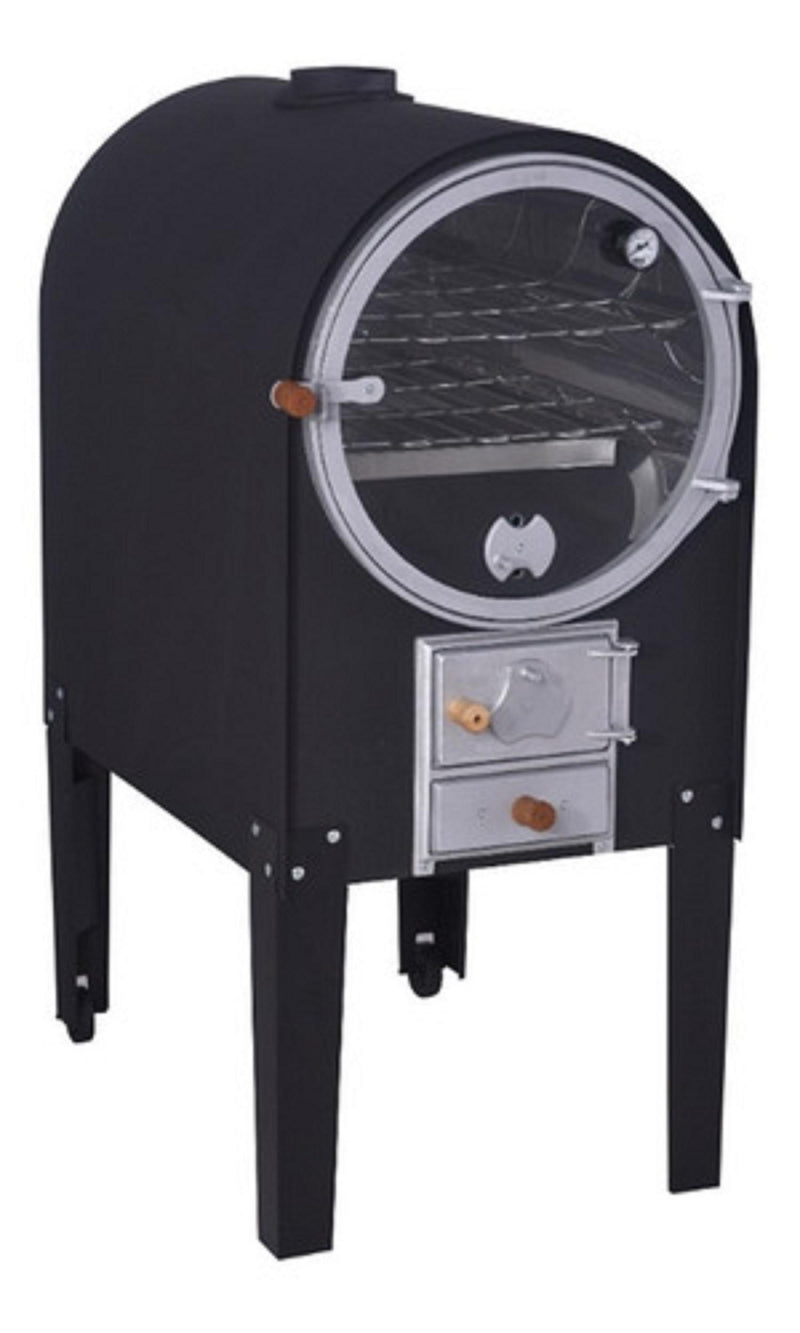 Forno A Lenha Com Interior Inox Brilhante 80Cm Fornellar