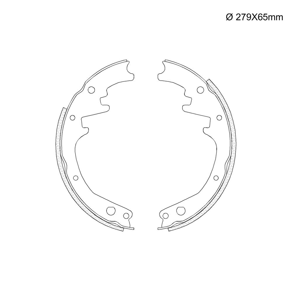Sapata de Freio com Lona Colada Fras-le CB/51-CP LA/720 GM Blazer/S10, Ford Ranger
