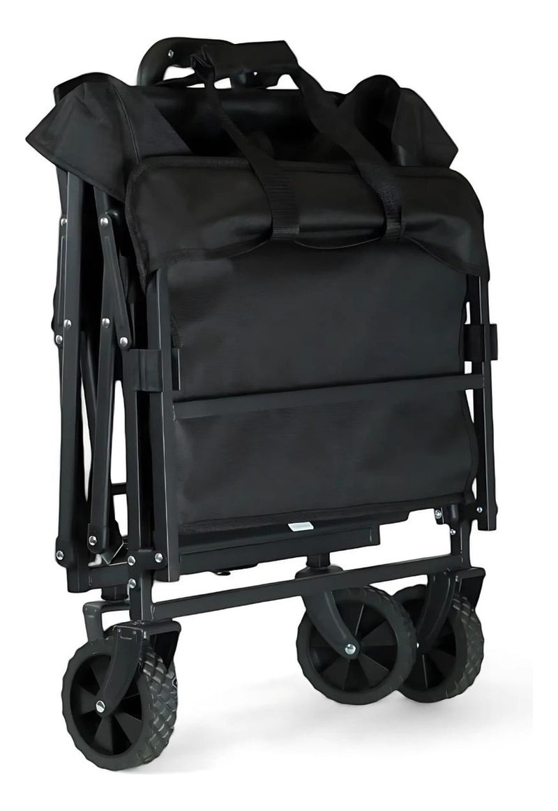 Carrinho Dobrável Transport P Camping 67cm 80kg Preto Ntk