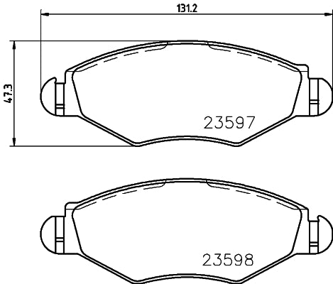 Pastilha de Freio Dianteira Cobreq N-1162 Peugeot 206/207/Hoggar