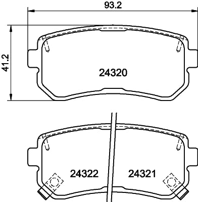Pastilha de Freio Cobreq N-1259 Kia Cadenza/Carens/Sportage/Cerato/Rio, Hyundai IX35/Tucson/I30/Sonata