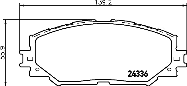 Pastilha de Freio Dianteira Cobreq N-1468 Toyota RAV4/Prius/Corolla/Corolla Cross