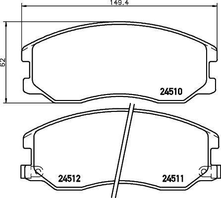 Pastilha de Freio Cobreq N-371 GM Captiva