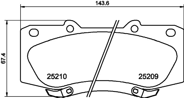 Pastilha de Freio Cobreq N-1447 Toyota Hilux