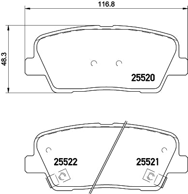 Pastilha de Freio Cobreq N-1704 Hyundai Santa FÉ, Kia Sorento/Carnival/Mohave, Genesis Equus