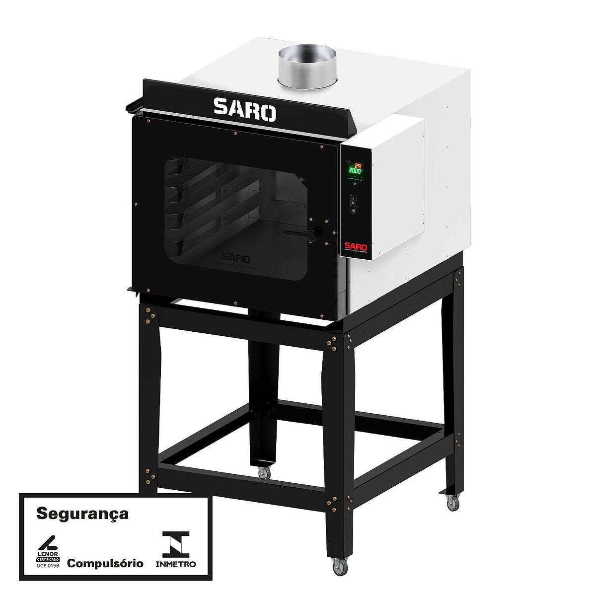 Forno Turbo Industrial Saro FTI5M22 5 Esteiras Elétrico Monofásico 220V