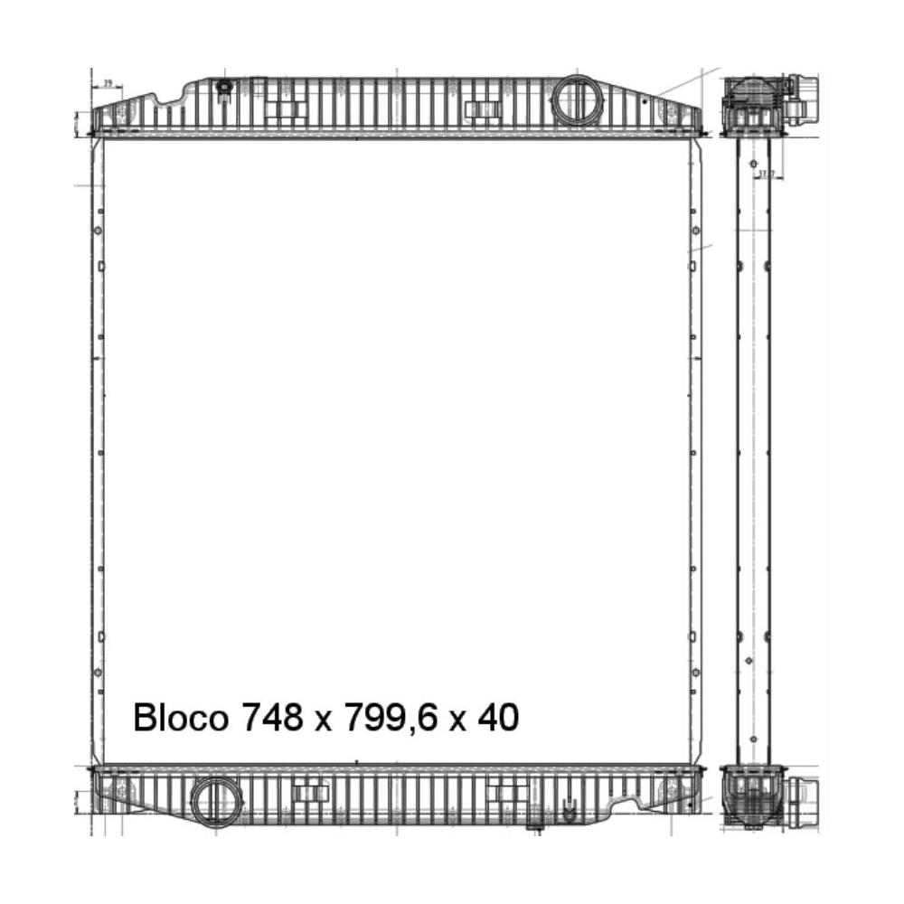 Radiador Magneti Marelli RMMY7783001 Iveco Trakker