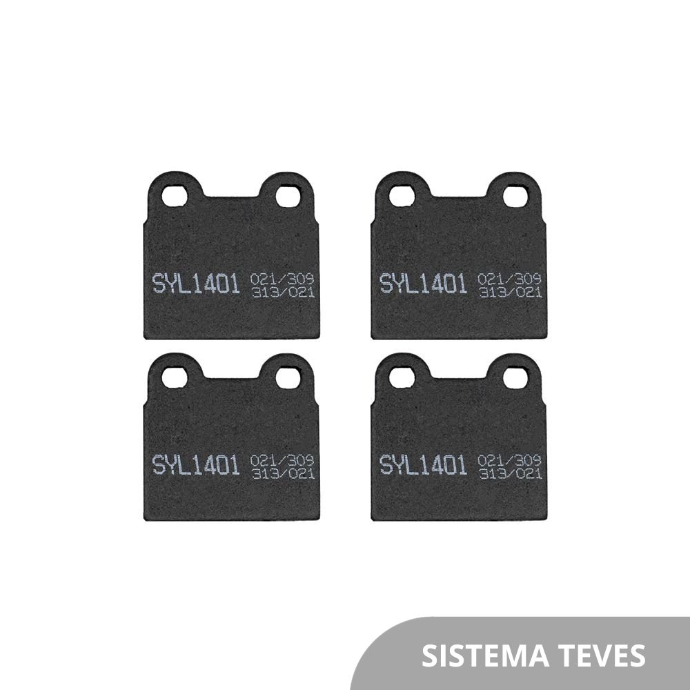 Pastilha de Freio Syl 1401 VW Fusca/Brasilia/TL/Variant/KARMANN-GHIA, Gurgel Xavante/Xef, Alfa Romeo Alfa Romeo, Puma Puma