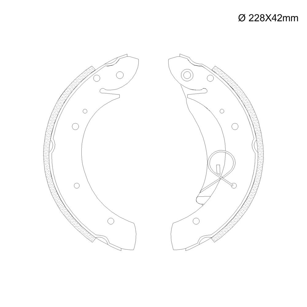 Sapata de Freio com Lona Colada Fras-le PE/172-CPA LM/835 Citroen Xsara Picasso/Berlingo, Peugeot Hoggar/Partner