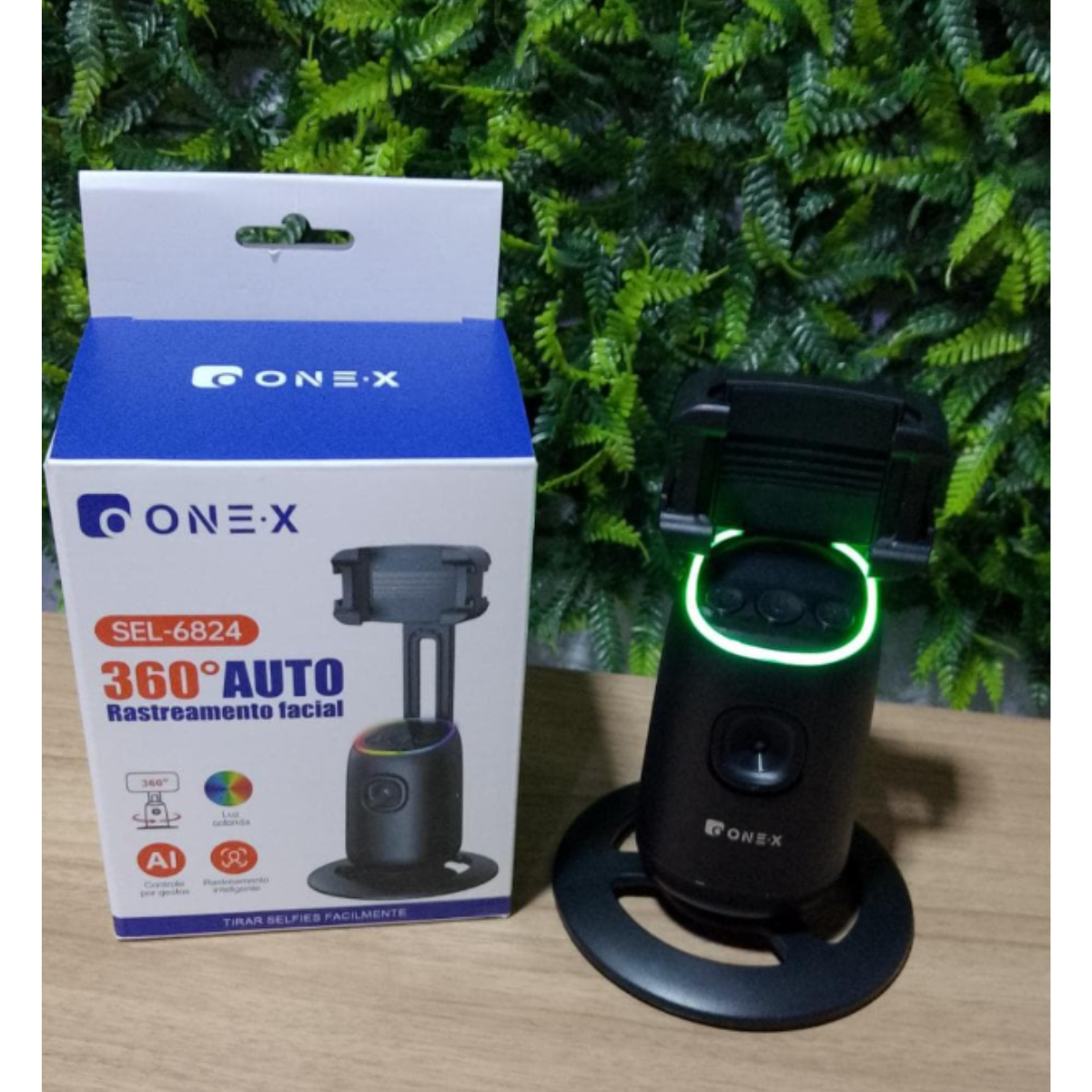 Tripé Celular 360° c/ Rastreamento Facial RGB ONEX 6824