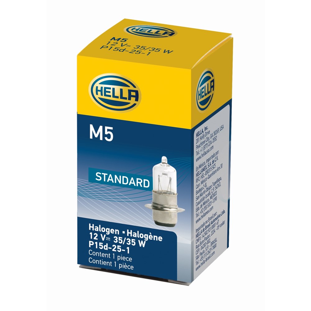 Lâmpada 12v 35/35w P15d-25-1 M5 Hella M5 Universal Máquinas Agrícolas/Automovéis e Utilitários Leves/Ônibus/Caminhões/Motos