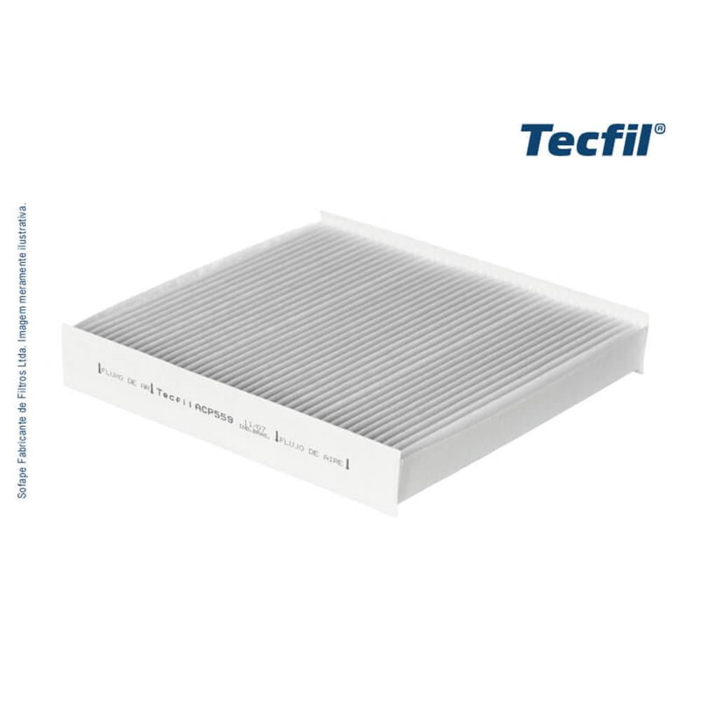 Filtro de Cabine Tecfil ACP559 Renault Kardian/Logan/Sandero/Captur, Nissan Kicks/Versa/Sentra, Case 2166/AF 2388