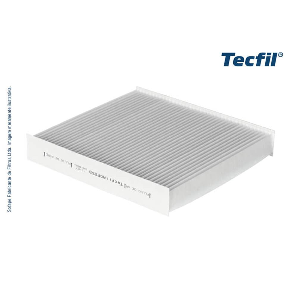 Filtro de Cabine Tecfil ACP559 Renault Kardian/Logan/Sandero/Captur, Nissan Kicks/Versa/Sentra, Case 2166/AF 2388