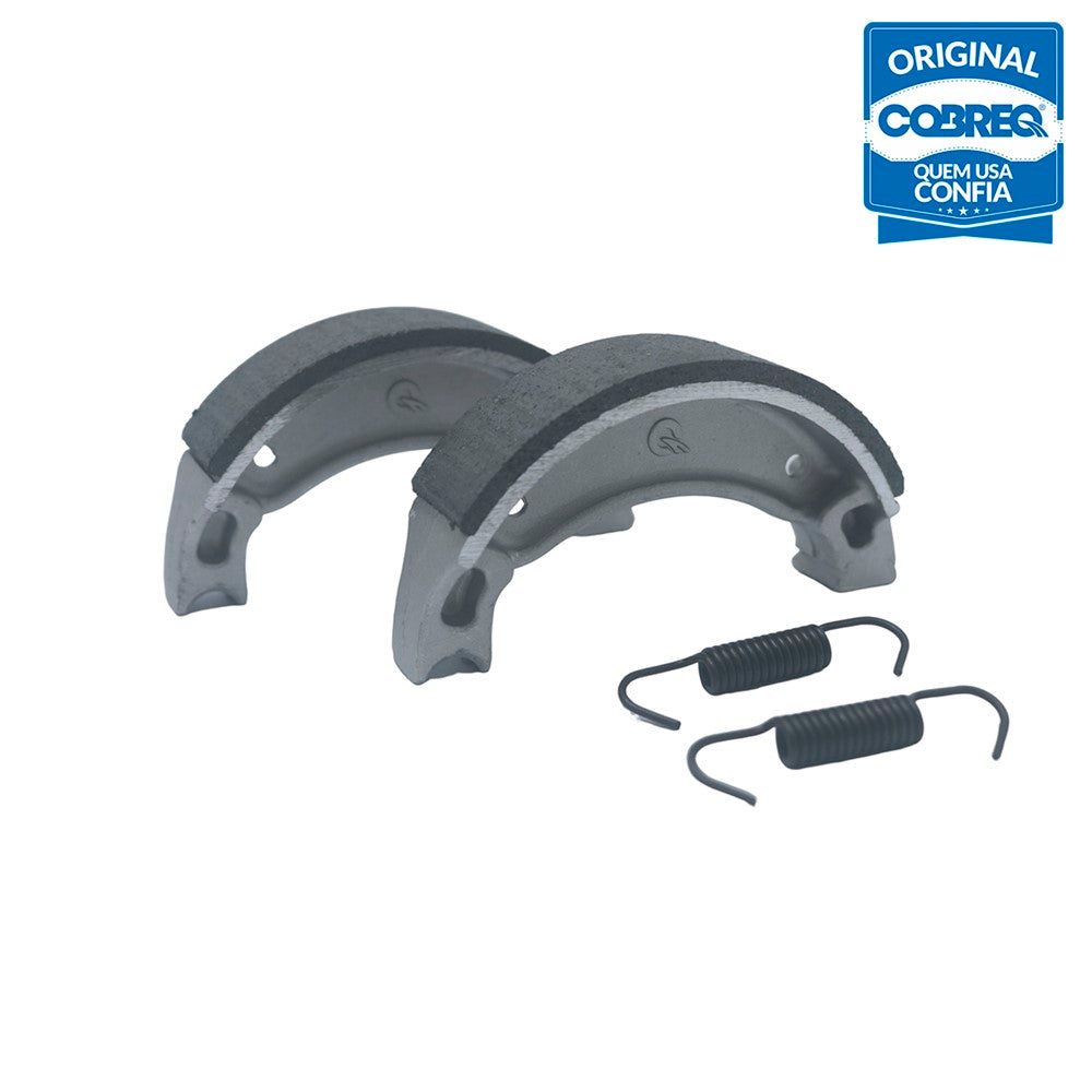Patim de Freio Cobreq 0308-CP Yamaha Crypton T115/RD 75/RD 50/Crypton 105/TT-R 125/Axis 90/Jog 50/Bws 50, Dafra Zig 100+